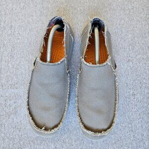 Crocs Santa Cruz Mens Size 12 Khaki Brown Casual Walking Slip On Loafer Shoes
